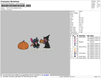 Stitch Halloween Embroidery File 4 size