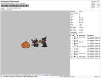 Stitch Halloween Embroidery File 4 size