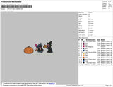 Stitch Halloween Embroidery File 4 size