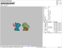 Stitch Yoda Embroidery File 4 size