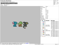 Stitch Yoda Lilo Embroidery File 4 size