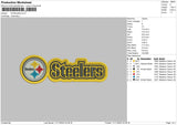 Steelers Embroidery File 6 sizes