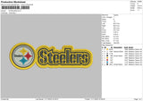 Steelers Embroidery File 6 sizes