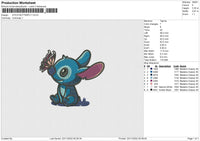 Stitch Butterfly Embroidery File 6 Sizes