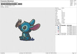 Stitch Butterfly Embroidery File 6 Sizes