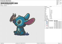 Stitch Butterfly Embroidery File 6 Sizes
