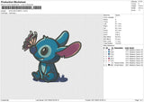 Stitch Butterfly Embroidery File 6 Sizes
