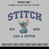 Stitch 1901 Embroidery File 6 sizes