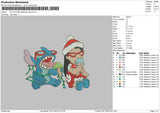 Stitch And Friends Xmas Embroidery File 6 sizes