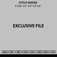 Stitch Avatar Embroidery File 4 sizes