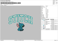 Stitch Doubleoutline Embroidery File 6 sizes