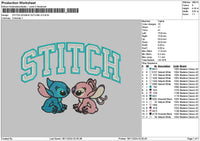 Stitch Double Outline V2 Embroidery File 6 sizes