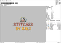 Cow Text 01 Embroidery File 6 sizes