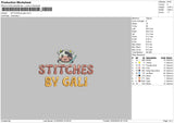 Cow Text 01 Embroidery File 6 sizes