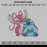 Stitch Smile Embroidery File 9 size
