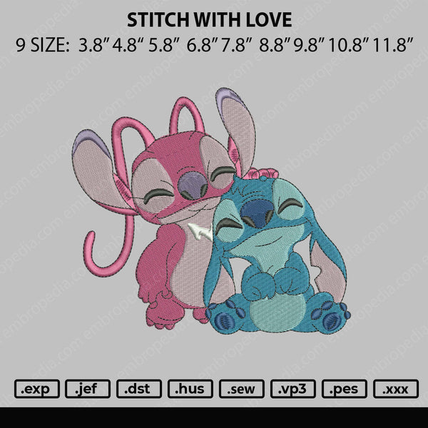 Stitch Smile Embroidery File 9 size