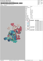 Stitch With Love And Toy Embroidery File 9 size