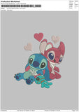 Stitch With Love And Toy Embroidery File 9 size