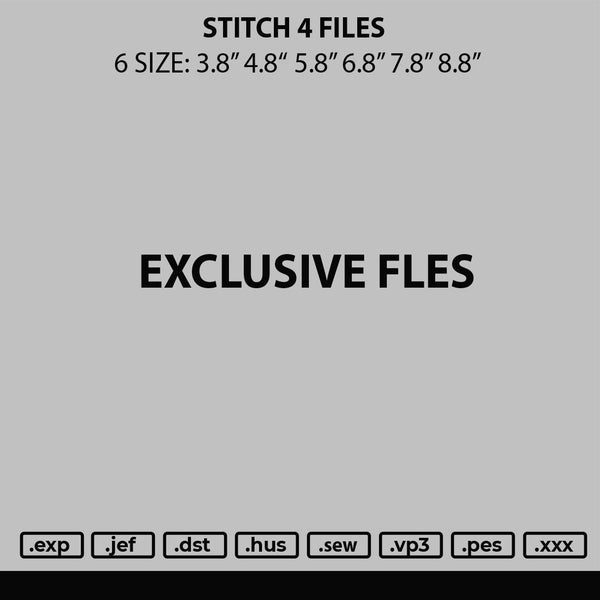 Stitch 4 Files Embroidery
