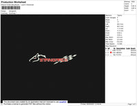 Stangpack Text Embroidery File 4 size