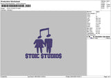 Stoictext Embroidery File 6 sizes