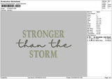 Strongertext 2107 Embroidery File 6 sizes