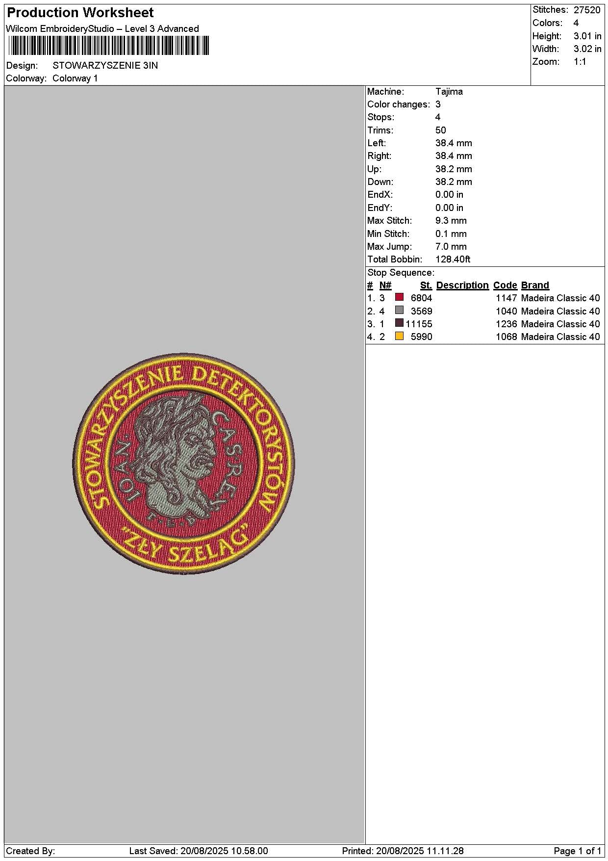 Detektorcircle Embroidery File 6 sizes