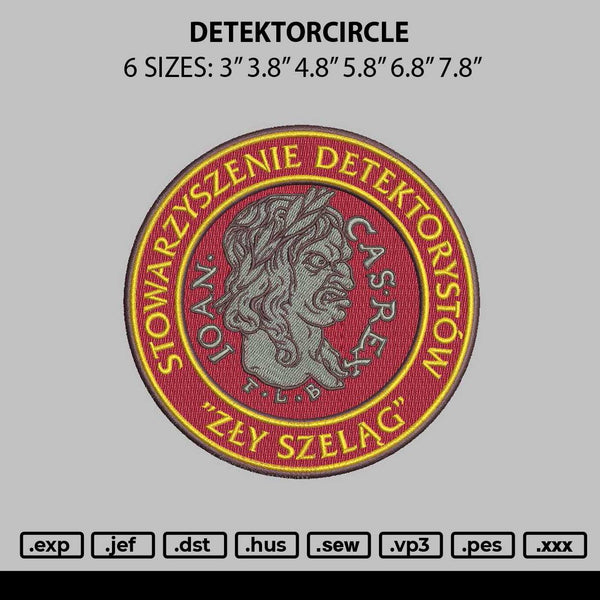 Detektorcircle Embroidery File 6 sizes
