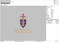ST PETER'S Embroidery File 4 size