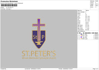 ST PETER'S Embroidery File 4 size