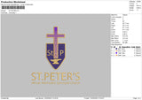 ST PETER'S Embroidery File 4 size