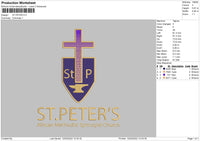 ST PETER'S Embroidery File 4 size