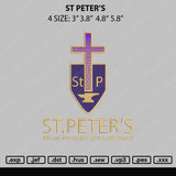 ST PETER'S Embroidery File 4 size