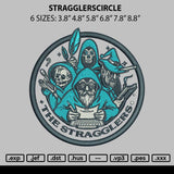 Stragglesrcircle Embroidery File 6 sizes