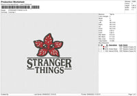Stranger Things 03 Embroidery File 4 sizes