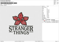 Stranger Things 03 Embroidery File 4 sizes