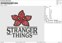 Stranger Things 03 Embroidery File 4 sizes