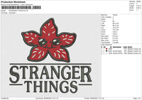 Stranger Things 03 Embroidery File 4 sizes