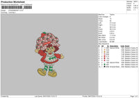 Strawberry Embroidery File 6 sizes