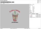 Strawberry Daydreams Embroidery File 4 size