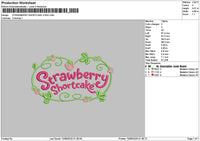 Strawberrytext 1008 Embroidery File 6 sizes