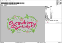 Strawberrytext 1008 Embroidery File 6 sizes