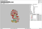 Strawberry Cat Embroidery File 6 sizes