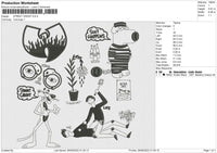 Street Credit Embroidery File 5 sizes