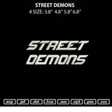 Street Demons Embroidery File 4 size
