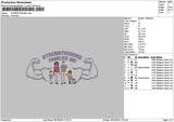 Familiestext 02 Embroidery File 6 sizes