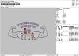 Familiestext 02 Embroidery File 6 sizes