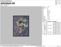 Saturo Gojo Embroidery File 4 size