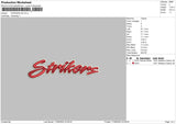 Strikers 3D Embroidery File 4 size