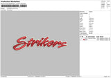 Strikers 3D Embroidery File 4 size